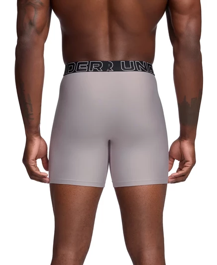 Мужские трусы-боксеры Under Armour из 3-х комплектов Performance Tech Solid 6 дюймов gray dawn