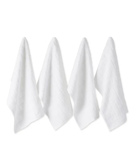 Набор кухонных полотенец Design Imports Basic Terry Collection, 16x26 дюймов, в клетку, 4 шт.