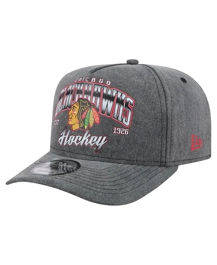Мужская кепка New Era 9FIFTY Throwback Chicago Blackhawks, серая