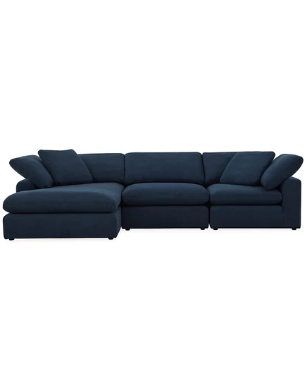 Комплект секционных диванов-шезлонгов из ткани Fog 3 шт.