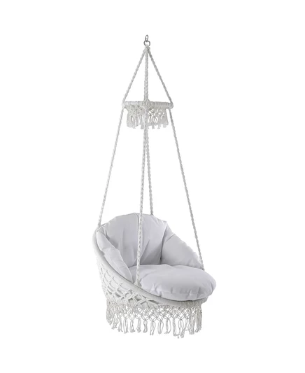 Подвесное кресло Vivere Macrame, белое