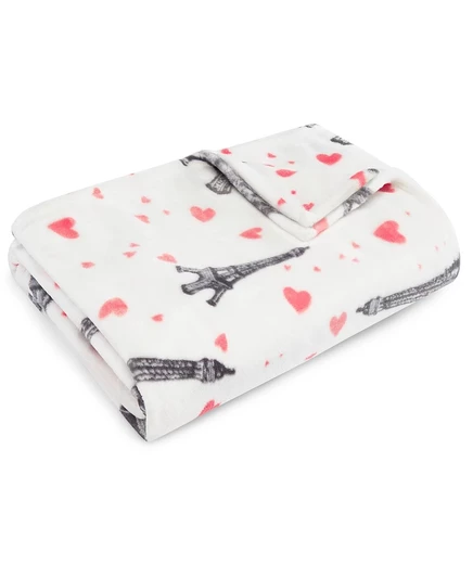 Плед Betsey Johnson плюшевый флис 127×178 см, розовый