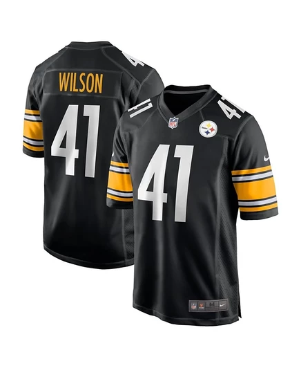 Мужская игровая джерси Nike Payton Wilson Steelers, черная