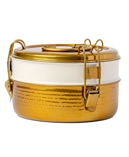 Ланчбокс Verve CULTURE Tiffin 2-слойный большой, золотистый