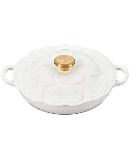 Жаровня Le Creuset Petal, чугунная 2,1 л, белая