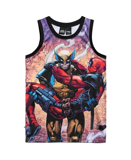 Мужская джерси Chalk Line Deadpool Wolverine, красная