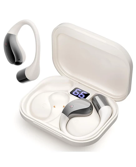 Спортивные Bluetooth-наушники SUGIFT с открытыми ушами белого цвета