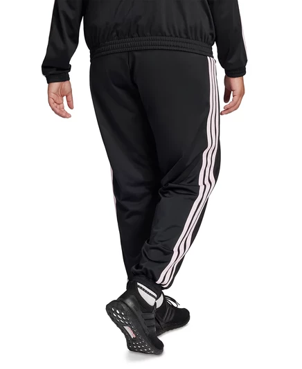 спортивные брюки adidas Plus Size из трикотажа в 3 полосы black/clear pink