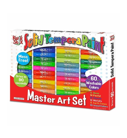 Набор для рисования Kwik-Stix Master Art 60 цветов, разноцветный