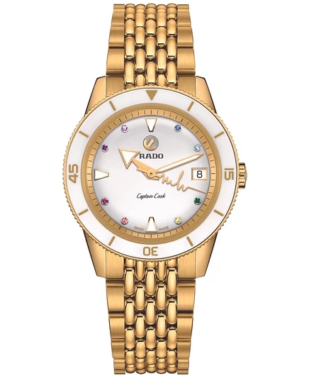 Женские часы Rado Captain Cook, 37 мм, авт., золотистые