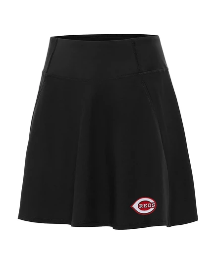 Черные женские кроссовки Cincinnati Reds Chip Skort от Antigua для женщин black