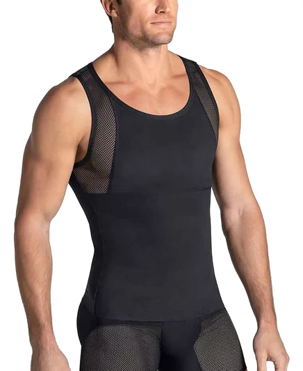 Мужская корректирующая майка Leo Shaper, черная