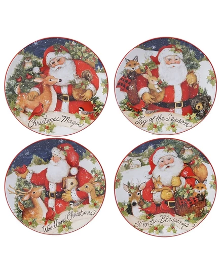 Тарелки Certified International Magic Christmas, ассорти