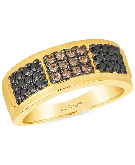 Мужское кольцо Le Vian Chocolatier 14k с шоколадными и Blackberry бриллиантами