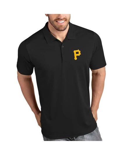 Мужская поло Antigua Pittsburgh Pirates Tribute, черная