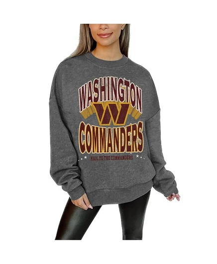 Женская флисовая толстовка Gameday Couture Washington Commanders, серая