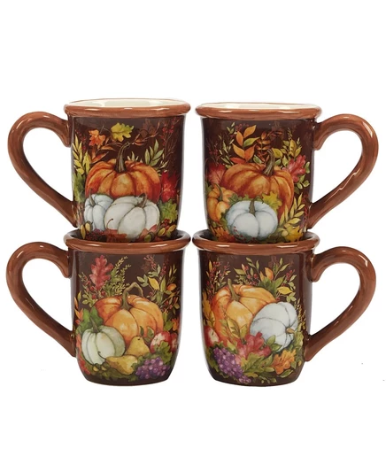 Сертифицированный международный набор Harvest Blessings из 4 кружек, сервиз на 4 персоны