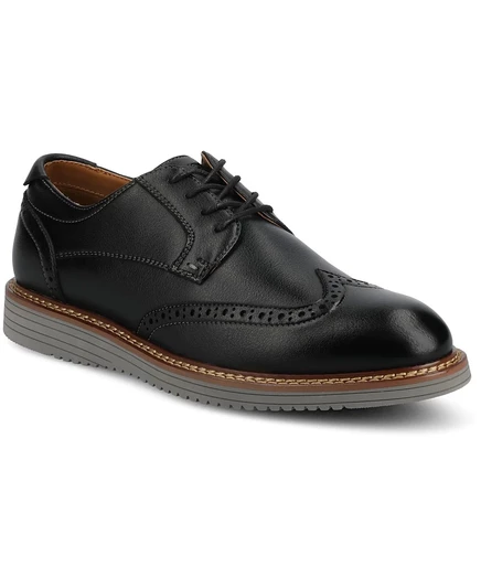 Мужские туфли Vance Co. Lorenzo Wingtip, черные