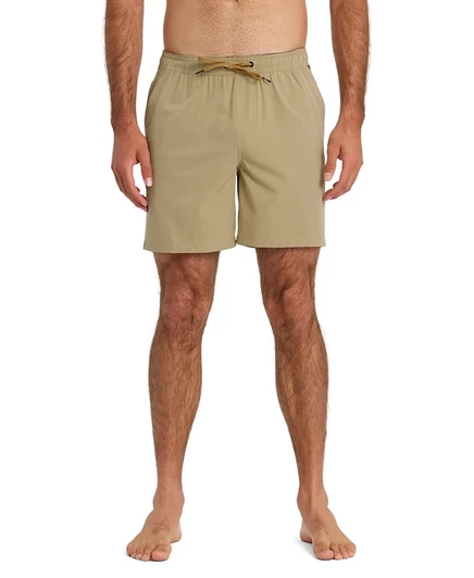 Мужские шорты Quiksilver Taxer Amphibian, коричневые