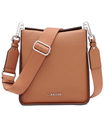 Женская сумка Calvin Klein Fay Mini, кросс-боди, карамельная