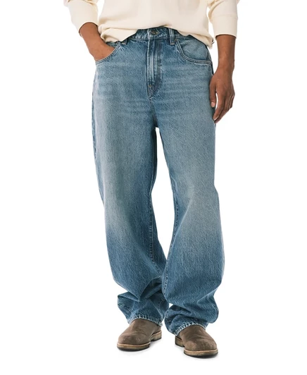 Мужские джинсы Buffalo David Bitton Baggy Fit со средней посадкой, синие