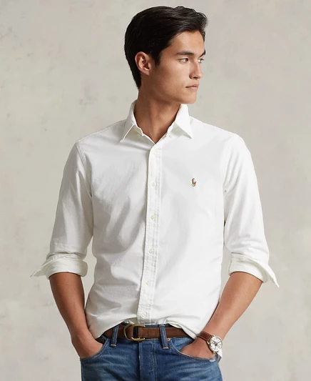 Мужская рубашка Polo Ralph Lauren Oxford, белая