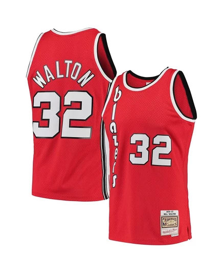 Мужская майка Mitchell & Ness Bill Walton 1976/77, красная