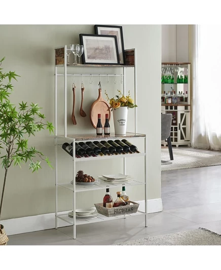 Кухонный стеллаж Kings Brand Furniture Red Tile, белый