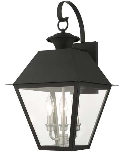 Уличный настенный фонарь Livex Wentworth 3 Light