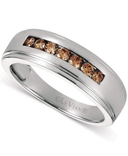 Мужское кольцо Le Vian Chocolate Diamond, 14k белое золото