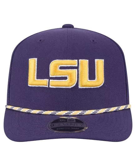 Мужская фиолетовая кепка LSU Tigers Gameday Multi-Rope 9SEVENTY с застежкой New Era purple