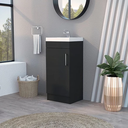 Тумба под раковину FM FURNITURE Toledo, черная