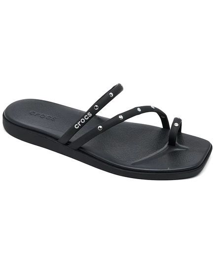 Женские босоножки Crocs Miami с заклепками на носке от Finish Line черного цвета