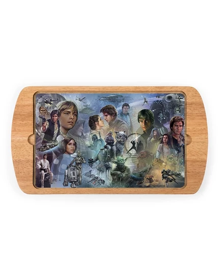 Поднос Disney Star Wars Billboard со стеклянной вставкой, коричневый
