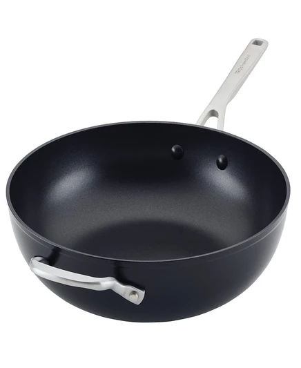 Вок KitchenAid 31 см из анодированного алюминия, черный