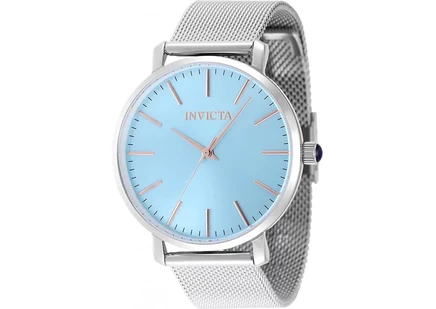 Женские часы Invicta 48844 Angel Quartz с 3-мя стрелками и синим циферблатом Tiffany blue