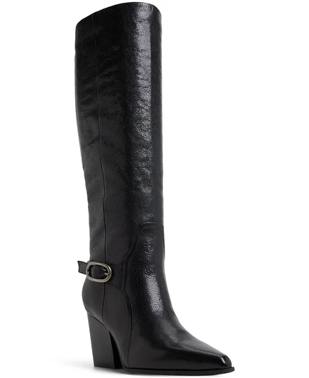 Женские высокие сапоги Aldo Saddle Buckle, черные