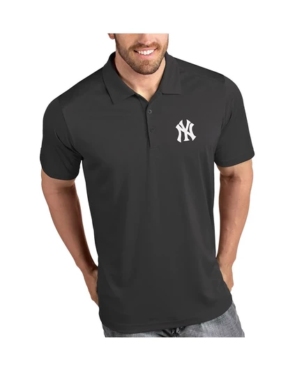 Мужское поло Antigua New York Yankees Tribute, серое