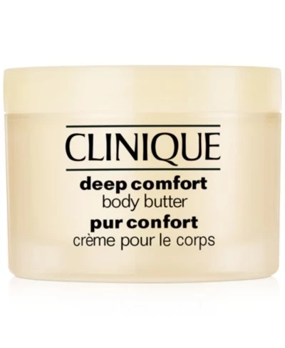 Крем-баттер для тела Clinique Deep Comfort с маслом ши, 6,7 унции, бесцветный