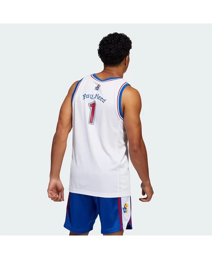 Мужская майка Adidas Swingman Kansas Jayhawks, белая