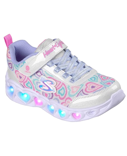 Повседневные кроссовки с подсветкой Skechers Little Girls Heart Lights - Boogie Love Stay-Put от Finish Line multi