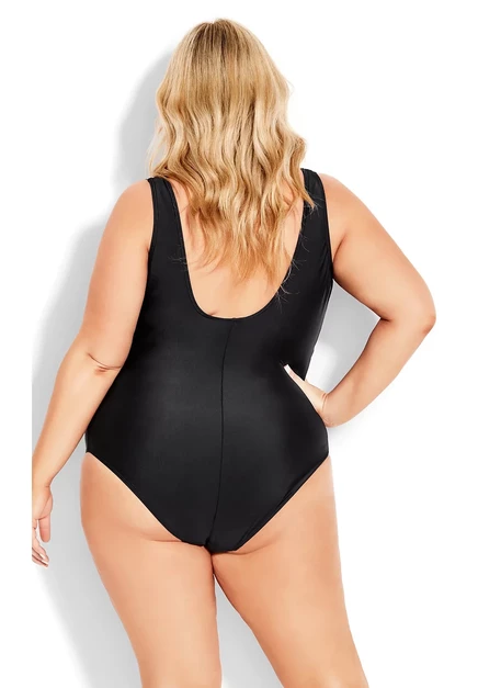 Сплайсированный принт Avenue Plus Size - 1 штука mono ikat