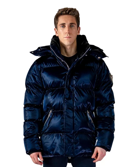 Мужское стеганое пальто Bumnester all wet navy