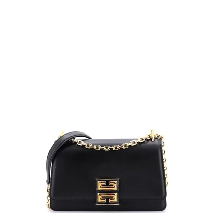 Женская сумка Pre-Owned Givenchy 4G Cube с цепочкой, черная