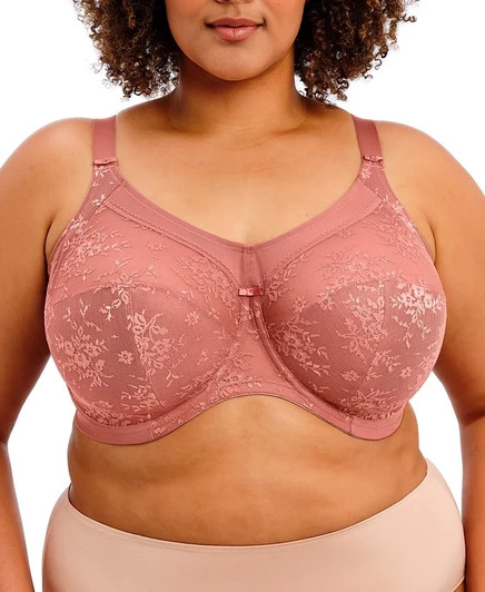 Бюстгальтер с полной чашечкой Goddess Elomi Plus Size Verity на косточках розового цвета