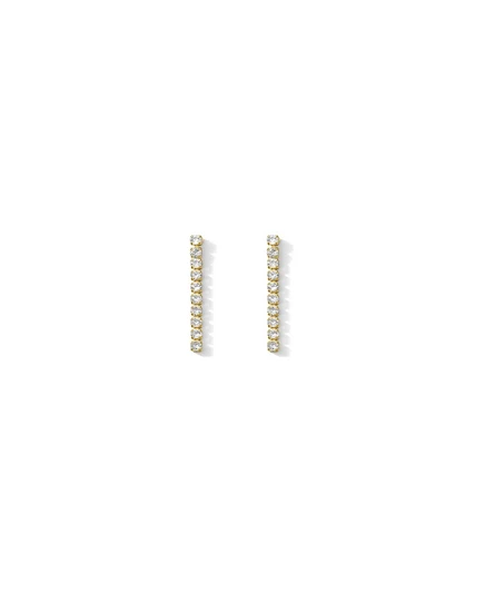 Серьги-протяжки Alv Jewels с фианитами, прозрачные
