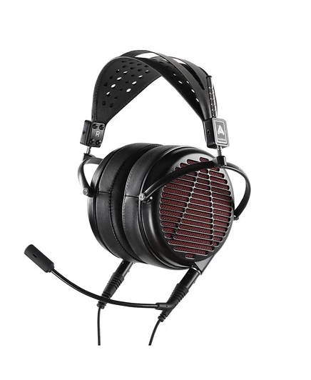 Игровая гарнитура Audeze LCD-GX для аудиофилов с накладными наушниками (красный/черный) (Экономичный чехол для переноски) с кабелем multi