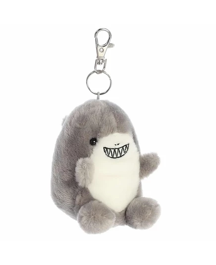 Очаровательная клипса Aurora Mini Chomps Shark Palm Pals на клипсе серого цвета 4 серого цвета