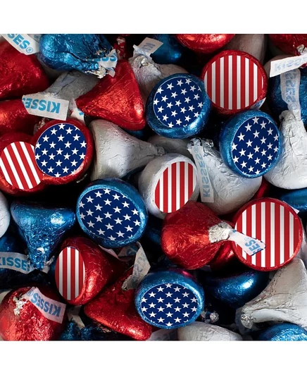 Конфеты Just Candy Hershey's Kisses молочный шоколад, 90 шт.