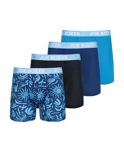 Мужские боксер-брифы Joe Boxer 4 шт., микромеш, разноцветные